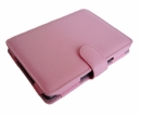 Kindle 4 Folio Leather Cover With Magnetic Clasp Pink Colour